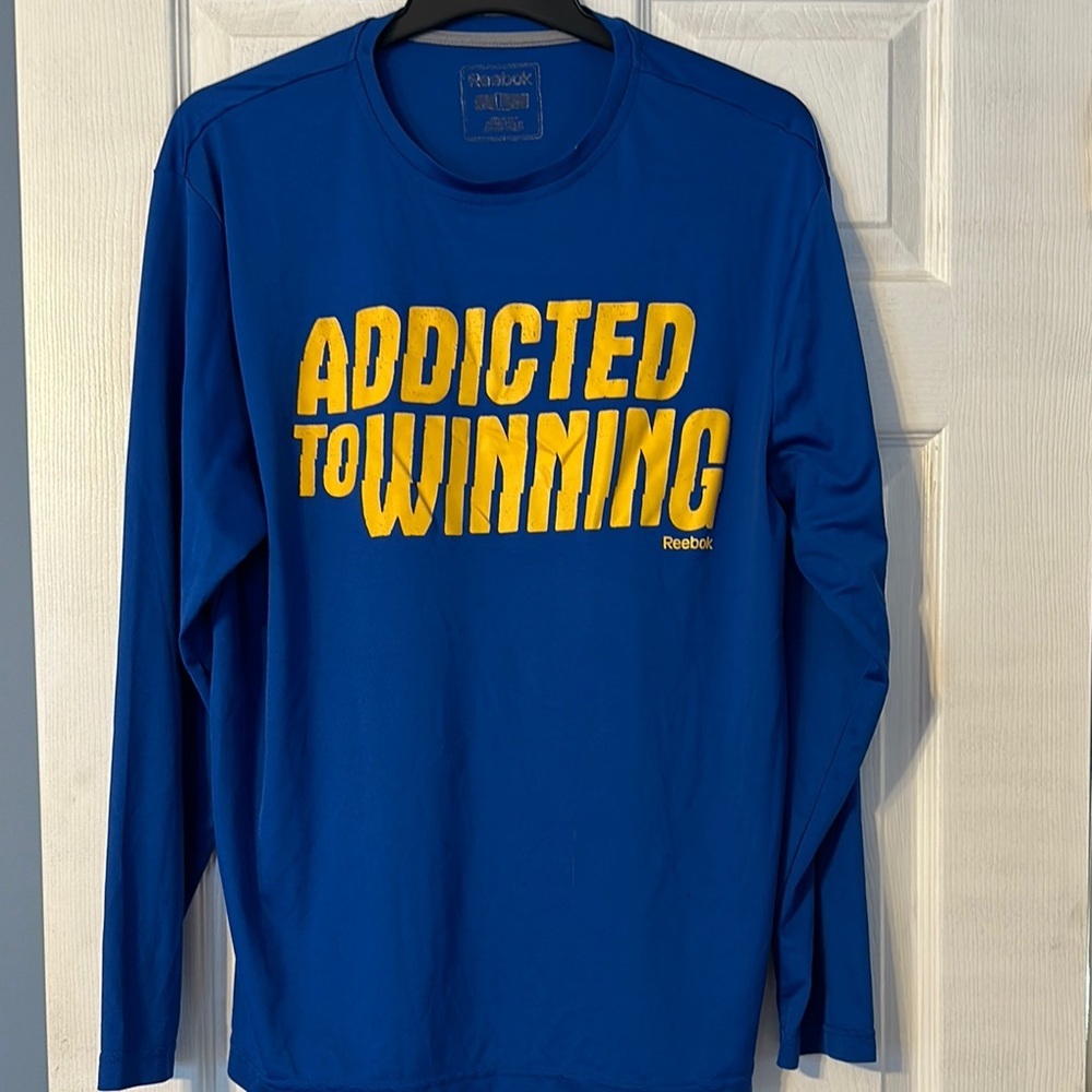 Reebok Men's Blue Long Sleeve Shirt